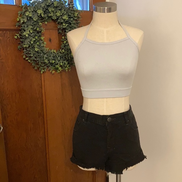 Free People Pants - Free people wash black cut offs